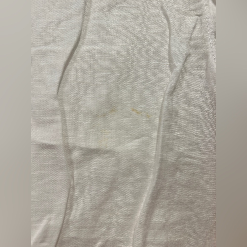 NWT J.Crew Relaxed Fit Shirt Linen Cotton Blend Sheer White Size XXS SEE PICS - Picture 9 of 13